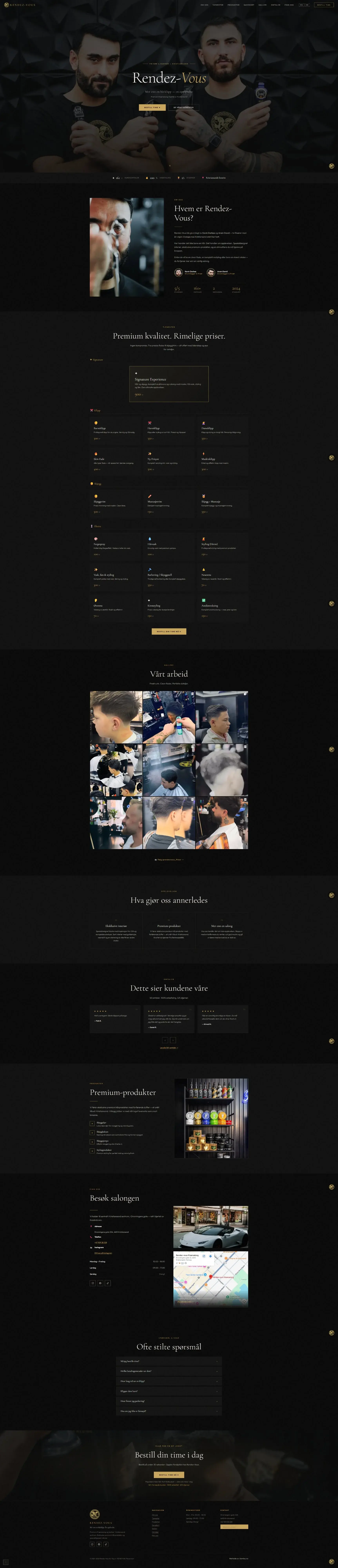 Skjermbilde av den nye skreddersydde nettsiden Sømløs har bygget for Rendez-Vous